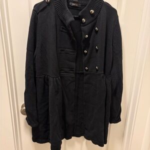 Style & Co. Black Button-Up Cardigan